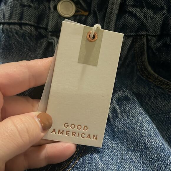 NEW Good American Distressed Blue Jeans Women's Size 6 / 28 NWT - Picture 3 of 9